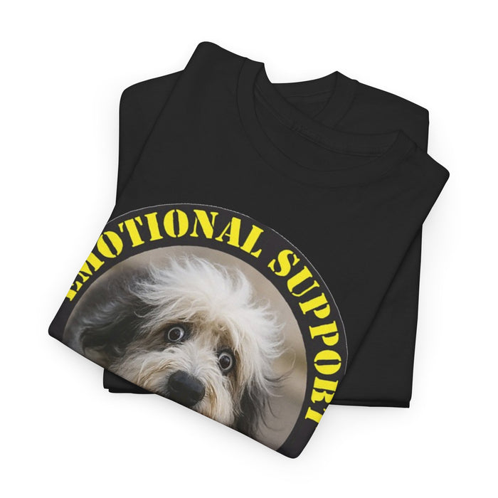 Emotional Support Human T‑Shirt — Cute Therapy Dog Graphic Tee