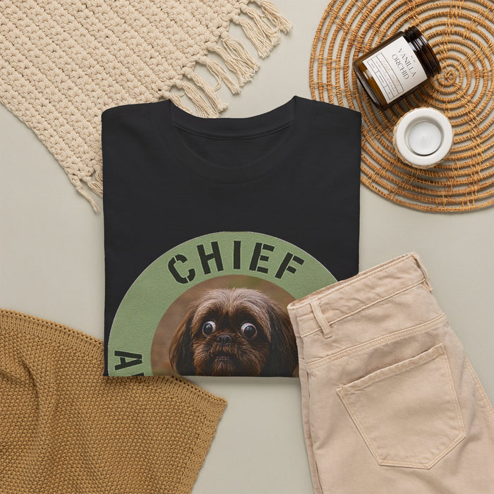 Chief Anxiety Officer T-Shirt — Funny Dog Graphic Tee for Anxious Dog Lovers
