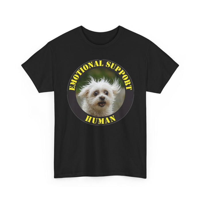 Emotional Support Human T-Shirt — Cute Dog Circle Graphic