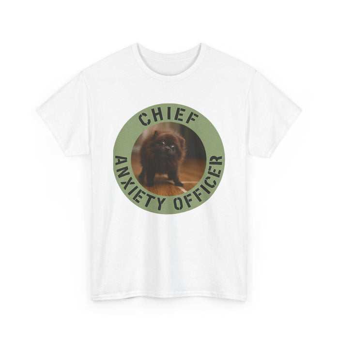 Chief Anxiety Officer T-Shirt — Funny Dog Graphic Tee