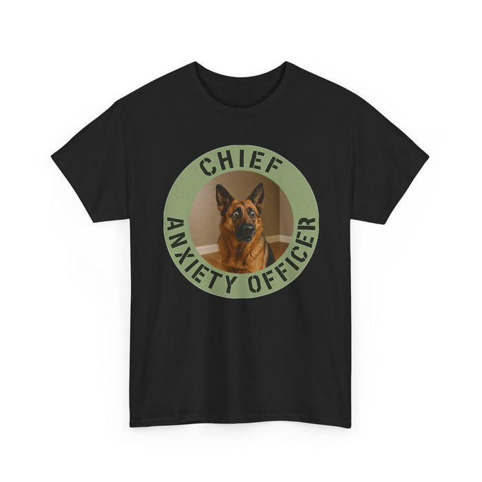 Chief Anxiety Officer T-Shirt — Funny Dog Graphic Tee