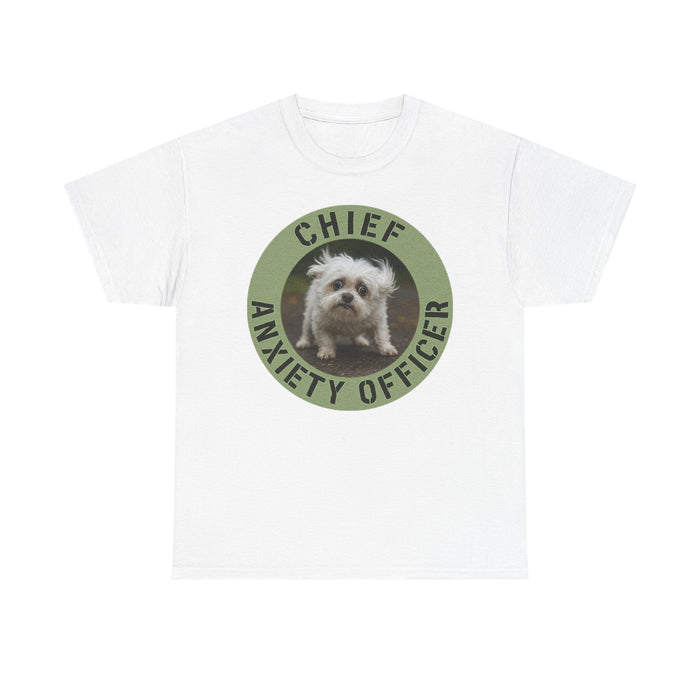 Chief Anxiety Officer T-Shirt — Funny Dog Anxiety Officer Tee