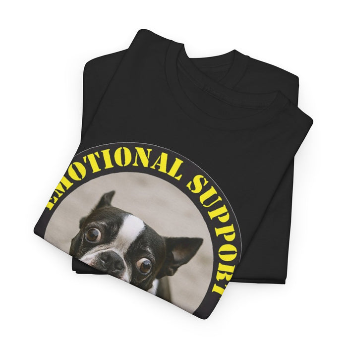 Emotional Support Human Tee — Funny Boston Terrier Pet Lover Shirt