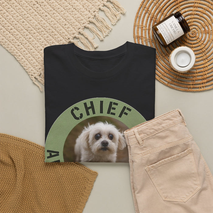 Chief Anxiety Officer T-Shirt — Cute Puppy Graphic Tee for Dog Lovers