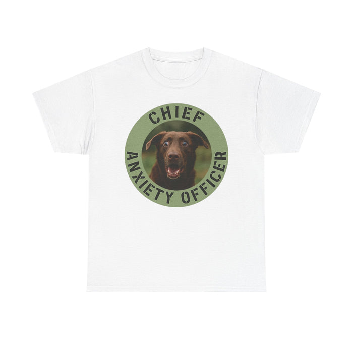 Chief Anxiety Officer T-Shirt — Funny Dog Graphic Tee