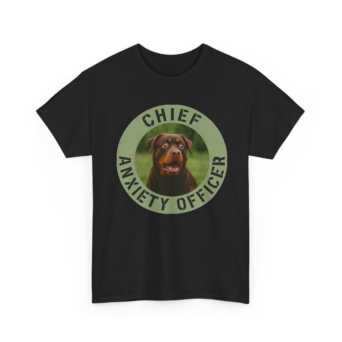 Chief Anxiety Officer Dog T-Shirt – Funny Pet Lover Tee