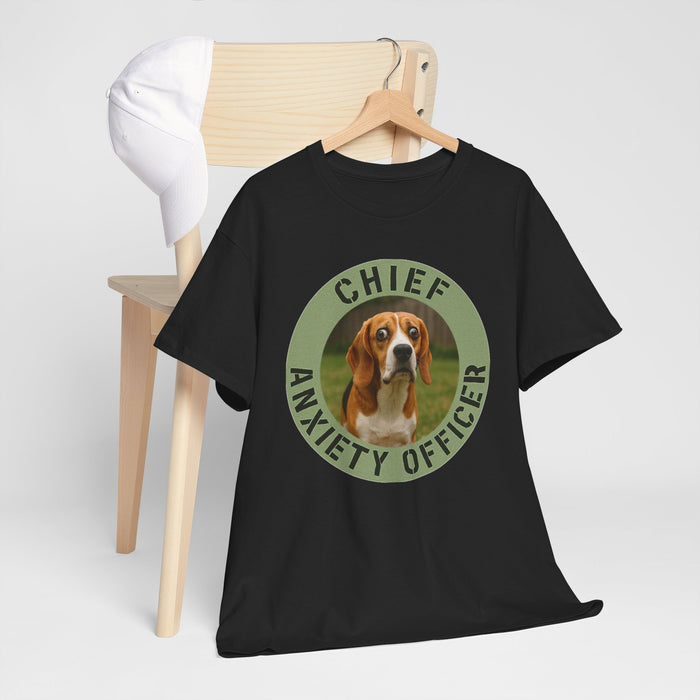 Chief Anxiety Officer Beagle T-Shirt — Funny Dog Lover Tee