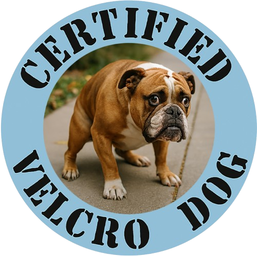 Bulldog 'Certified Velcro Dog' T-Shirt