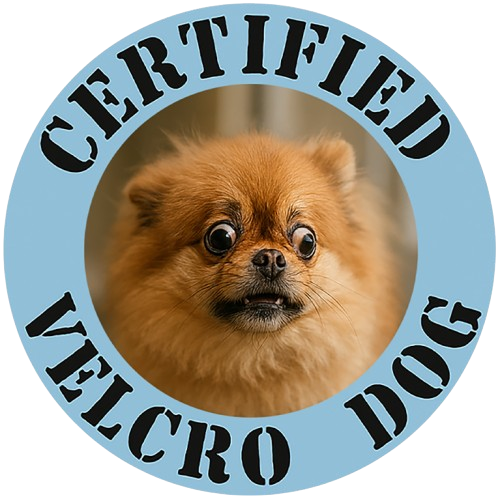 Certified Velcro Dog T-Shirt — Cute Pomeranian Graphic Tee