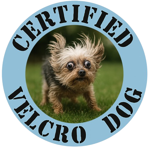 Certified Velcro Dog T-Shirt – Funny Puppy Badge Tee