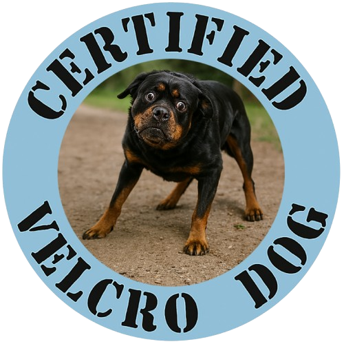 Certified Velcro Dog T‑Shirt — Funny Dog Owner Tee