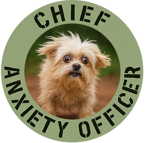 Chief Anxiety Officer T-Shirt — Cute Dog Graphic Tee