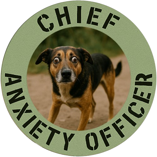 T‑Shirt — "Chief Anxiety Officer" Dog Graphic Tee