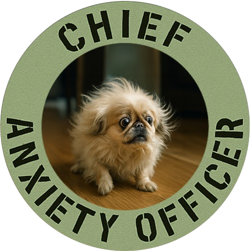 Chief Anxiety Officer T-Shirt — Cute Pekingese Dog Graphic Tee