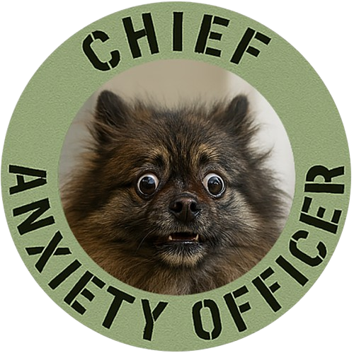 Chief Anxiety Officer Tee — Funny Dog Graphic T-Shirt