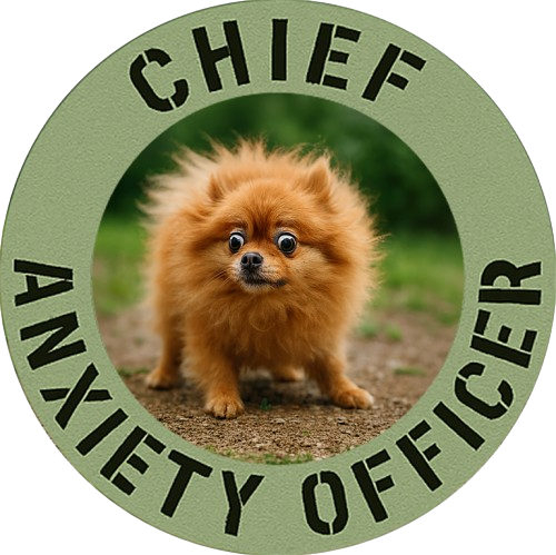 Chief Anxiety Officer T-Shirt – Funny Pomeranian Anxiety Graphic Tee