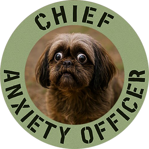 Chief Anxiety Officer T-Shirt — Funny Dog Graphic Tee for Anxious Dog Lovers