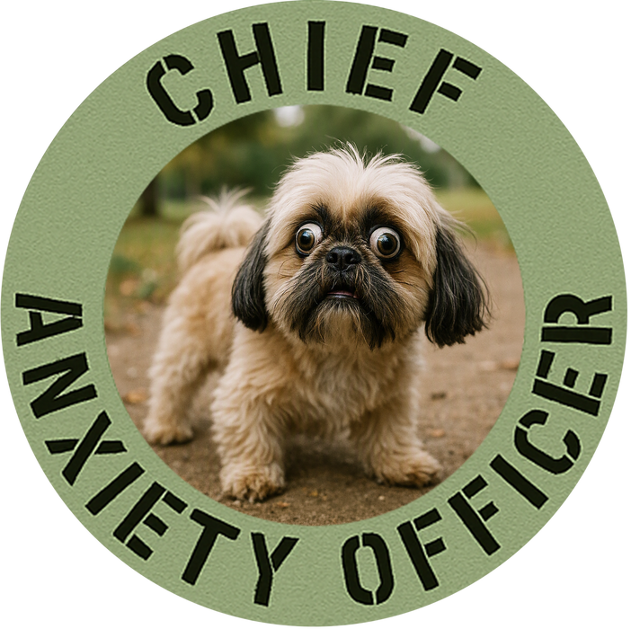 Chief Anxiety Officer Dog T-Shirt — Funny Cute Pekingese Graphic Tee