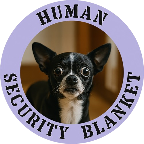 Dog Lover T-Shirt — "Human Security Blanket" Cute Chihuahua Graphic Tee