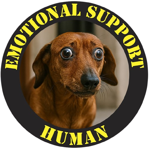 Emotional Support Human T-Shirt — Funny Dachshund Dog Tee