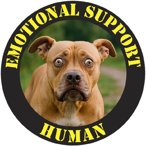 Emotional Support Human T-Shirt - Funny Dog Photo Tee for Pet Lovers