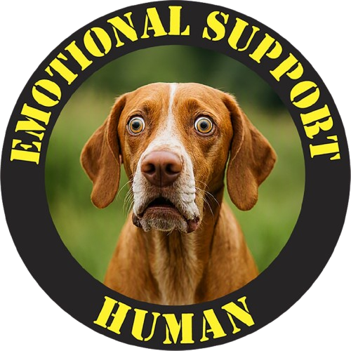 Dog Emotional Support Human T‑Shirt — Funny Pet Lover Tee