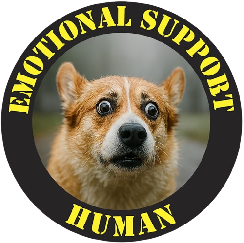 T-Shirt — "Emotional Support Human" Corgi Graphic Tee