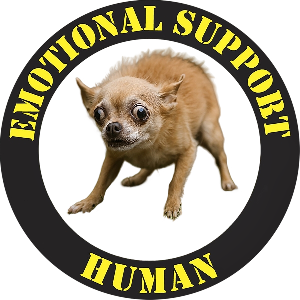 Emotional Support Human T-Shirt — Funny Dog Meme Tee