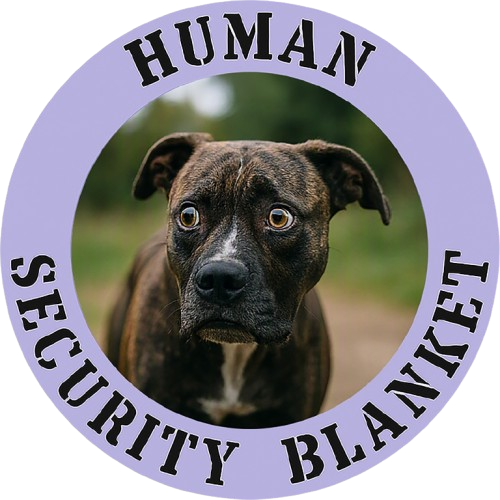 Pit Bull Human Security Blanket Tee - Cute Puppy Dog Graphic T-Shirt