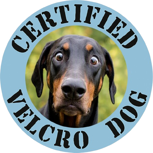Certified Velcro Dog T-Shirt — Funny Doberman Pet Lover Tee
