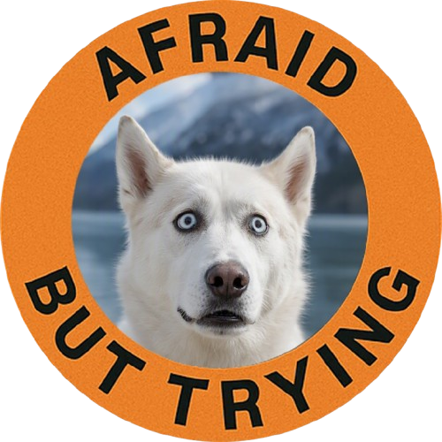 Husky Afraid But Trying Tee
