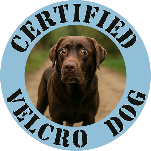 Labrador retriever Certified Velcro Dog T‑Shirt – Funny Pet Owner Tee