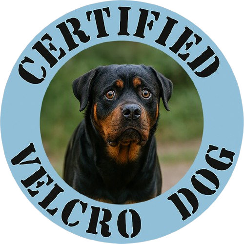 Certified Velcro Dog T‑Shirt — Funny Rottweiler Pet Owner Tee