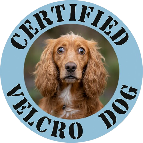 Certified Velcro Dog T‑Shirt — Funny Cocker Spaniel Pet Lover Tee