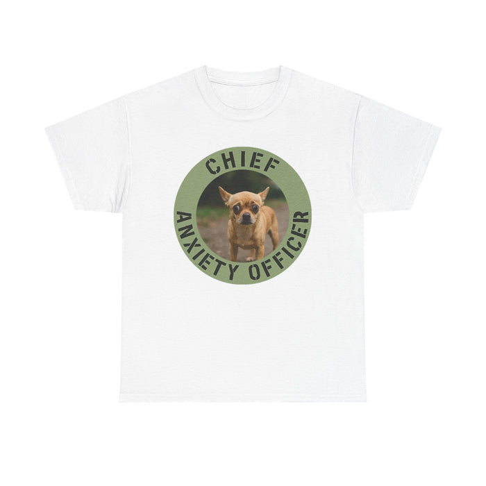 Chief Anxiety Officer T-Shirt — Funny Dog Graphic Tee