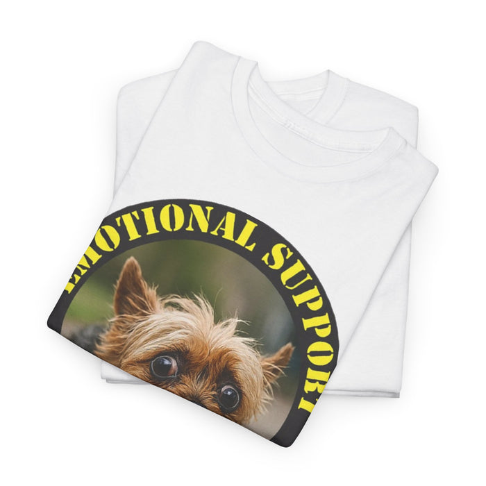 Emotional Support Human T-Shirt — Cute Yorkie Pet Therapy Tee