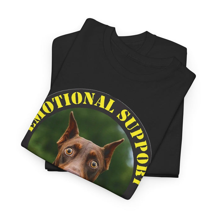 Emotional Support Human Tee — Doberman Pet Therapy T-Shirt