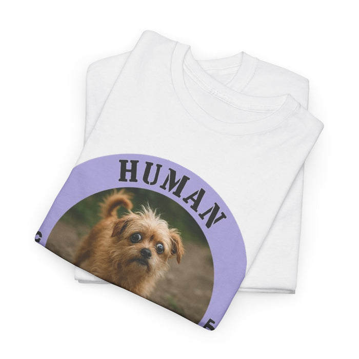 Dog 'Human Security Blanket' T-Shirt – Cute Small Dog Photo Tee