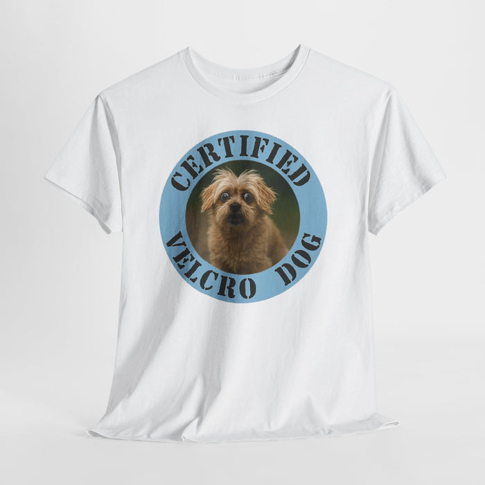 Maltese Certified Velcro Dog T-Shirt — Cute Pet Photo Tee for Dog Lovers