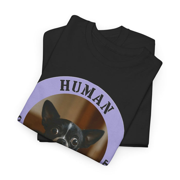 Dog Lover T-Shirt — "Human Security Blanket" Cute Chihuahua Graphic Tee