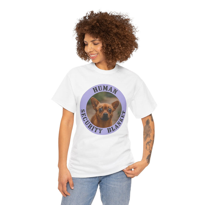 T-Shirt — "Human Security Blanket" Dog Graphic Tee