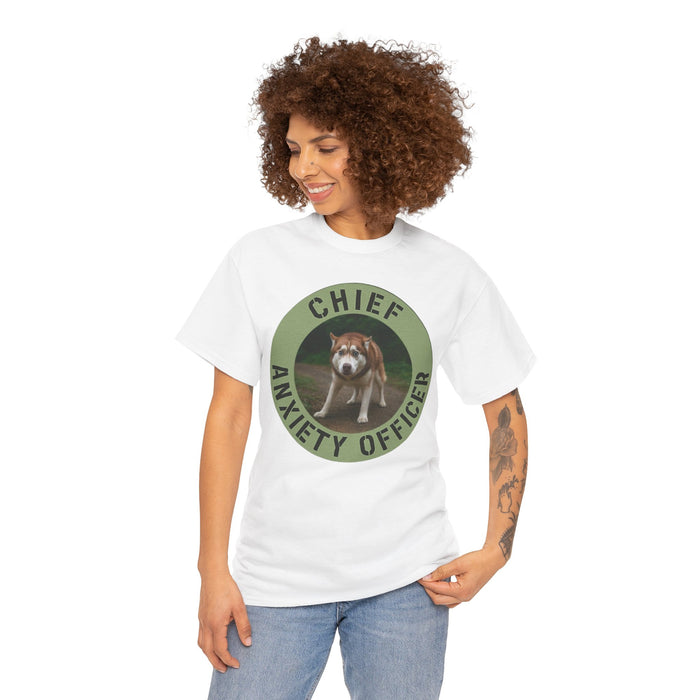 Chief Anxiety Officer T-Shirt — Funny Dog Graphic Tee