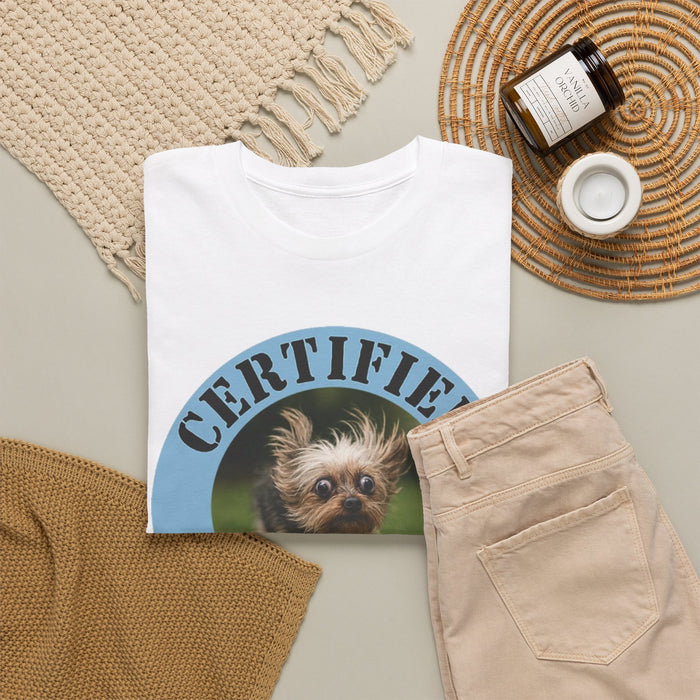 Certified Velcro Dog T-Shirt — Funny Vintage Pet Graphic Tee