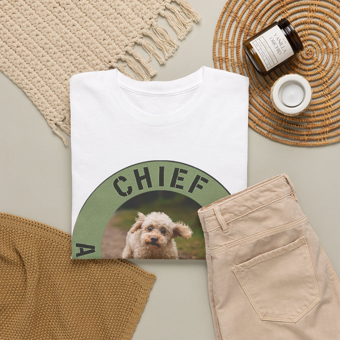 Chief Anxiety Officer T-Shirt — Cute Puppy Graphic Tee for Anxious Dog Lovers