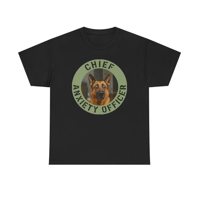 Chief Anxiety Officer Tee — Funny German Shepherd Dog Shirt