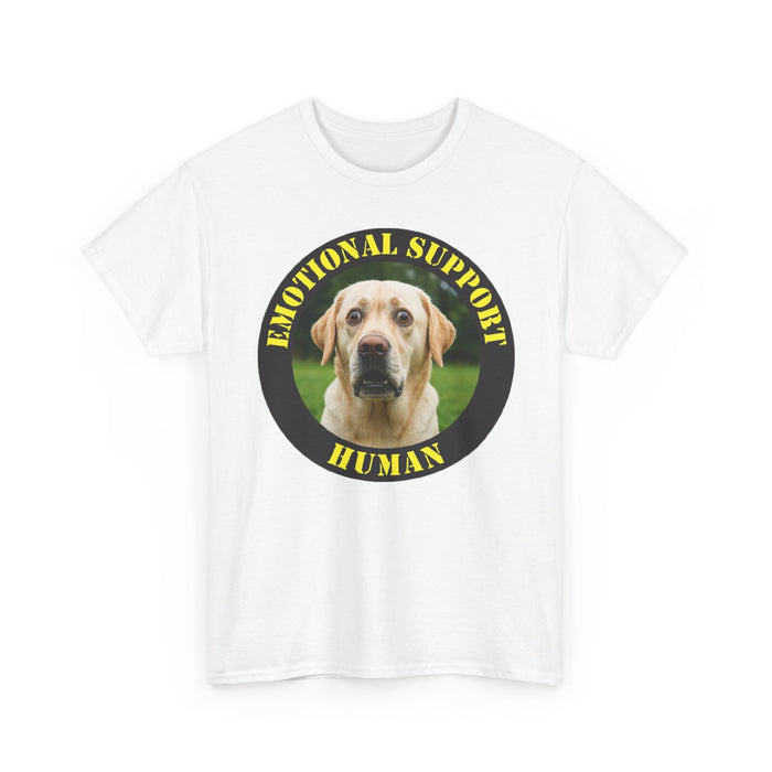 Emotional Support Human T-Shirt — Funny Labrador Pet Lover Tee