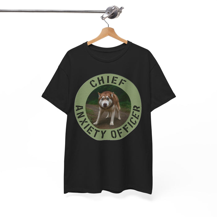 Chief Anxiety Officer T-Shirt — Funny Dog Graphic Tee
