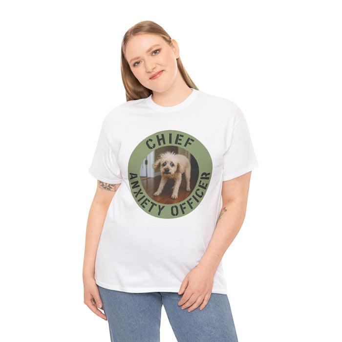 Chief Anxiety Officer Tee — Funny Dog Rescue Pet Lover T-Shirt