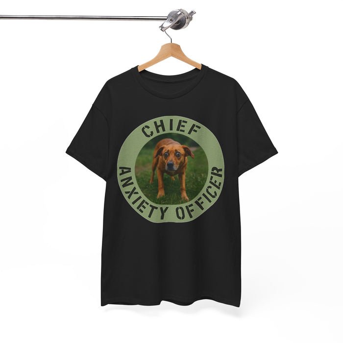 Chief Anxiety Officer T-Shirt — Funny Dog Graphic Tee for Pet Lovers
