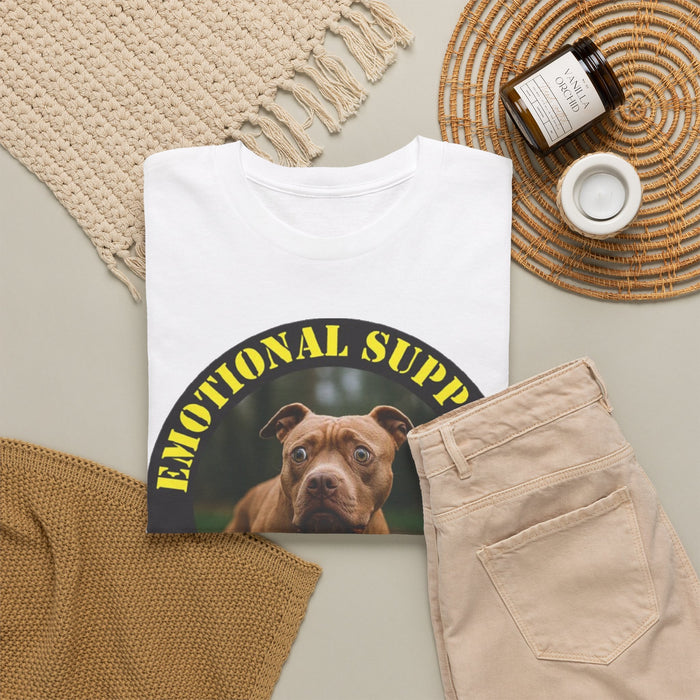 Dog Emotional Support Human T-Shirt – Funny Rescue Pet Therapy Tee